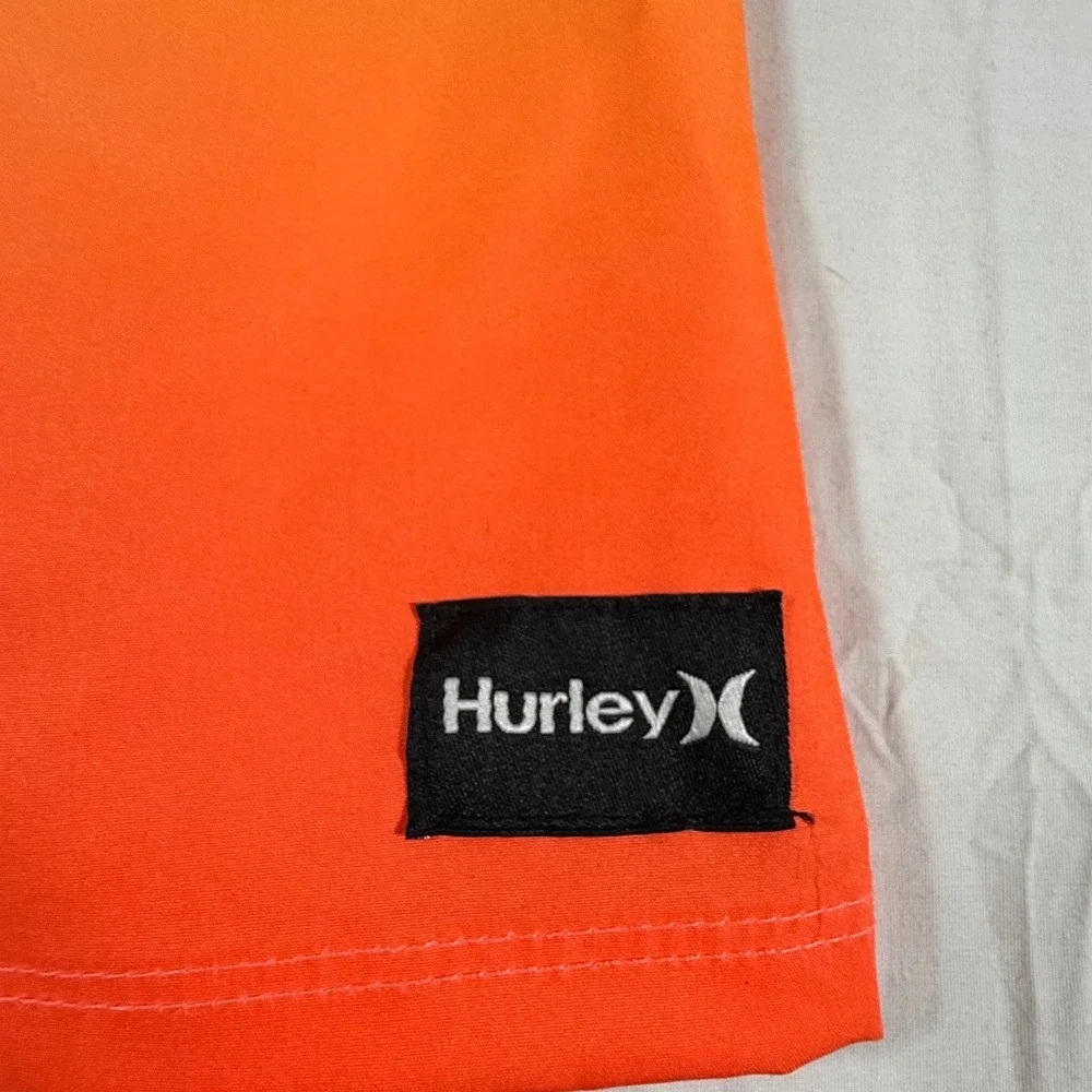 Hurley Boys Swim Trunks XXL 18/20 Baltic Blue Rainbow Ombre Board Shorts 988150